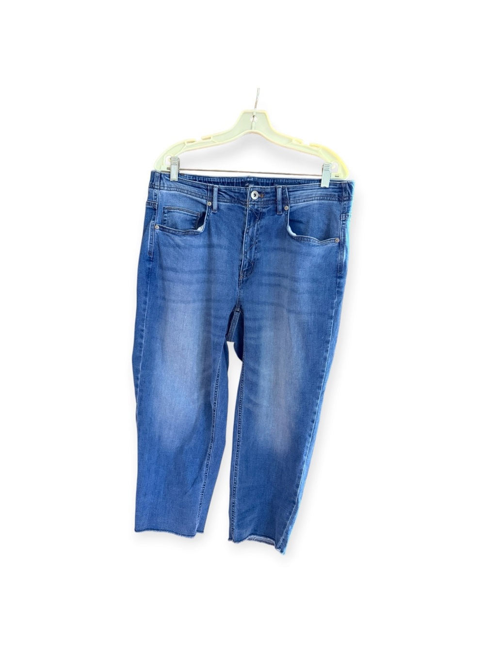 J. Jill Mid Blue Cropped Straight Jeans